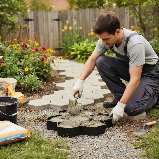 Relaxdays Plastic Garden Flooring Material 2 Pieces