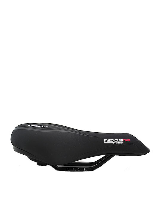 Wittkop Twin Șea De Bicicletă Neagră Cu Gel 255 X 185 Mm