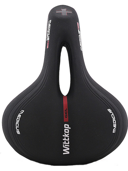 Wittkop Twin Șea De Bicicletă Neagră Cu Gel 255 X 185 Mm