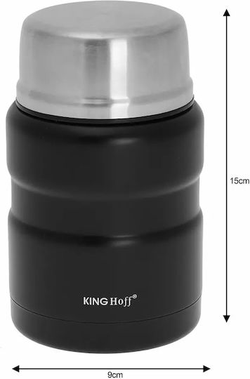 KING Hoff Thermosflasche 500ml Schwarz