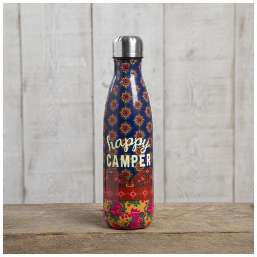 Natural Life Happy Camper Flasche Thermosflasche Rostfreier Stahl 500ml Mehrfarbig
