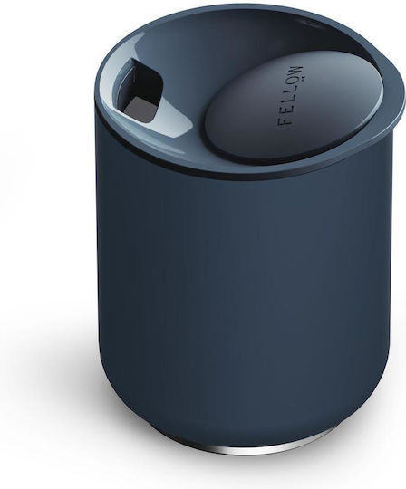 Fellow Rocky Lowball Glass Thermos Stainless Steel / Plastic 295ml Blue with Straw and Handle