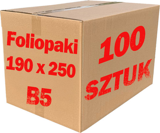 White Courier Folio Sleeves B5 190x250mm 100 Pcs