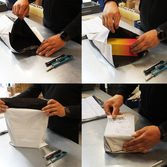 White Courier Folio Sleeves B5 190x250mm 100 Pcs