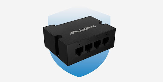 Lanberg DIN-FE4-AT-30W PoE+ Повторител