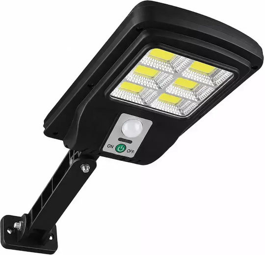 Set of 4 Wall Mounted Solar Lights Cold White 6500K with Motion Sensor and Photocell IP65