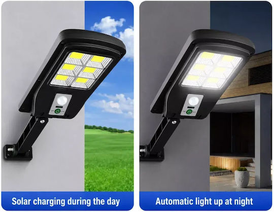 Set of 2 Wall Mounted Solar Lights Cold White 6500K with Motion Sensor and Photocell IP65