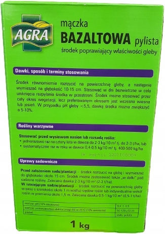 Agra Basalt Meal Fertilizer Improves Soil Properties 1kg