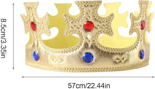 Royal Accesoriu pentru Carnaval Auriu pentru Halloween din Plastic 4 Bucăți