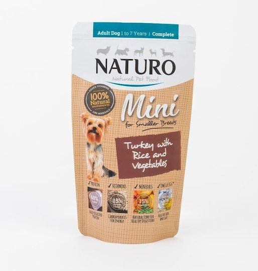 Naturo Wet Food Dogs in Pouches with Turkey Grain-Free 150gr