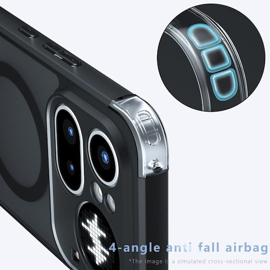 Matte Magsafe Σκληρή Θήκη Transparent Black Nothing Phone 4a Pro