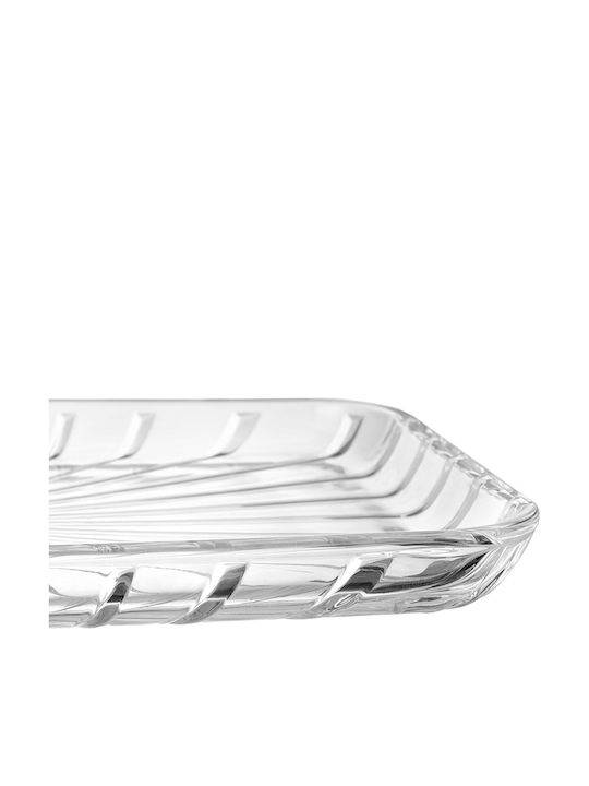 Orion Piată De Servire Rectangulară Din Sticlă Transparentă 27.5x16.5cm