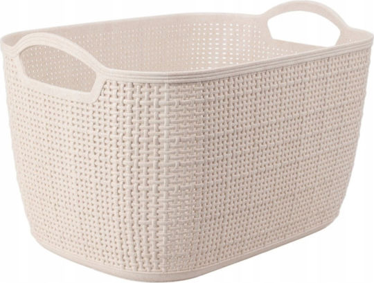 Koopman Aufbewahrungskorb Kunststoff Beiges 35x29x13cm