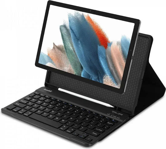 Калъф Samsung Galaxy Tab A11 Plus 11" Buddi Zuna Keyboard Case Поставка За Стилус Bluetooth Клавиатура Черен 8719246559488