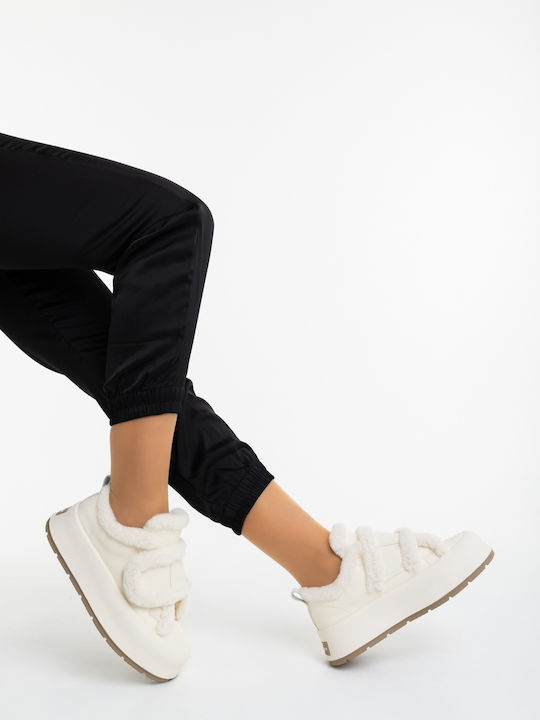 Adidași Flatforms Pentru Femei Bej
