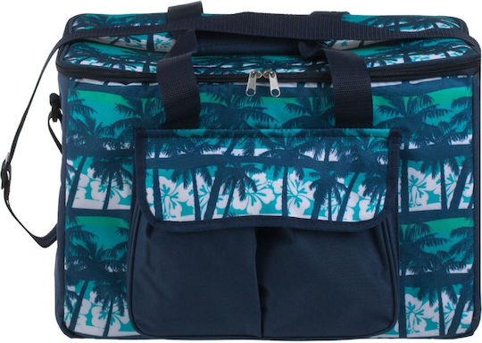 Geantă pentru alimente 28L 42x23x29cm Albastru-Turcoaz