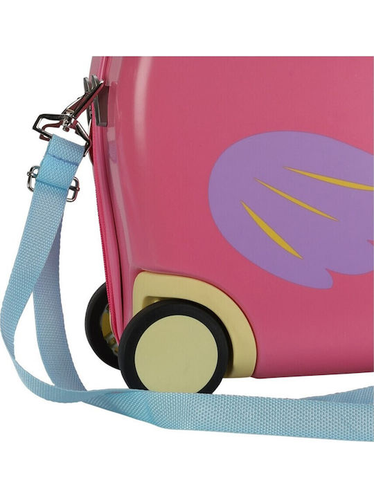 Koopman Einhorn Kinder Koffer Kabine Hart Rosa mit 4 Räder Höhe 31,5 cm