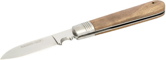 Bahco Folding Knife Electricians Wooden Handle 200mm 2820ef1