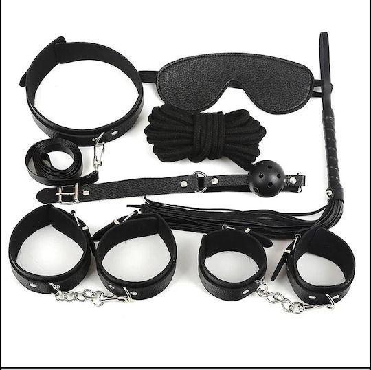 BDSM Kit σε Κόκκινο Χρώμα 7τμχ