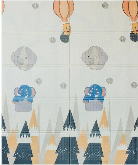 Πάρκο με Στρώμα Γκρι 220x120cm