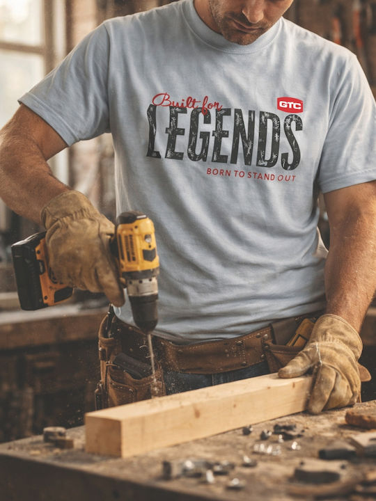 Gtc Tricou Cu Mâneci Scurte Legend Gri M Gtc Tricou Cu Mâneci Scurte Legend Gri M