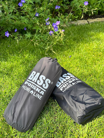 Bass Polska Μονό Υπόστρωμα Camping 190x58cm Μαύρο