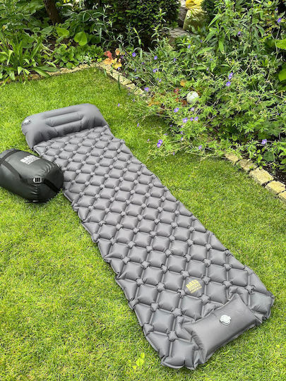 Bass Polska Μονό Υπόστρωμα Camping 190x58cm Πάχους 5cm Γκρι
