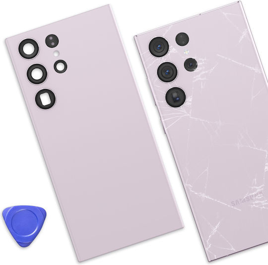 Clappio Replacement Battery Cover Galaxy S23 Ultra Integrated Adhesive Lavender