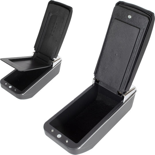 Skoda Octavia Iii 13-20 Armrest Storage Black Eco-leather + Installation Kit