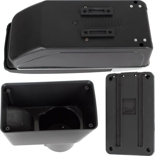 Dacia Duster I 10-17 Armrest Storage Black Eco-leather + Installation Kit