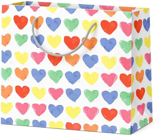 Next Hearts Χάρτινη Τσάντα για Δώρο Πολύχρωμη 40x14x46εκ.