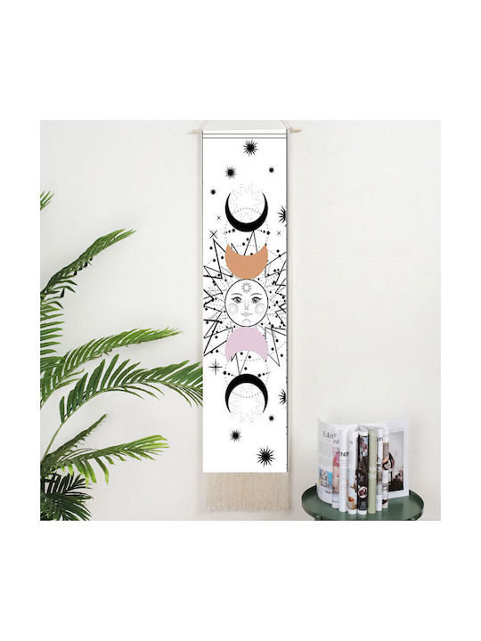 FRIPIA Decorațiune Suspendată Albă Din Țesătură 130x32.5cm