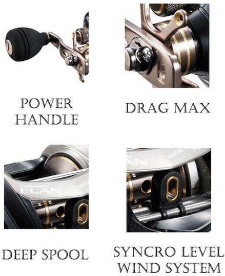 Tailwalk Elan Wide Power II 71BL Μηχανισμός Ψαρέματος για Jigging για Αριστερόχειρες