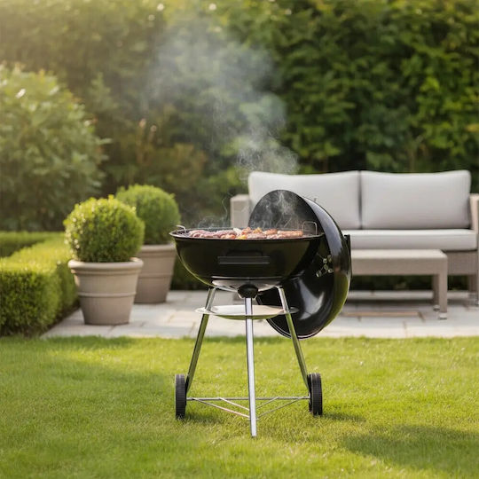 Barbecue Charcoal Kinghoff Kh 2033 Adjustable Ventilation Wheels Steel Black