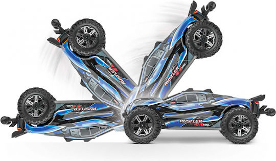 Traxxas Rustler 4x4 Vxl Τηλεκατευθυνόμενο Φορτηγό 4WD Πράσινο