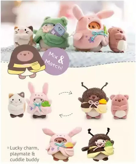 Plush Mymochi 8cm Angy Cactus Cat Bunny Costume Gift Box Nici #61141