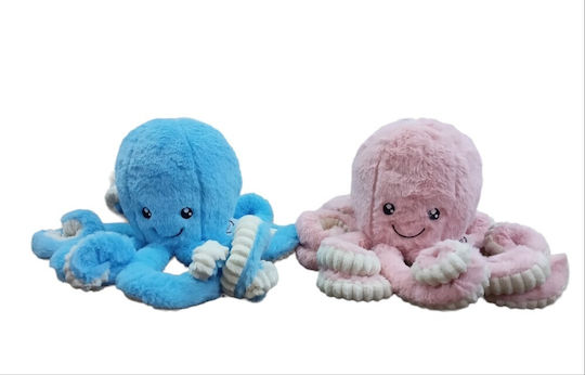 Plush Toy 40cm Natural Home Octopus Pink