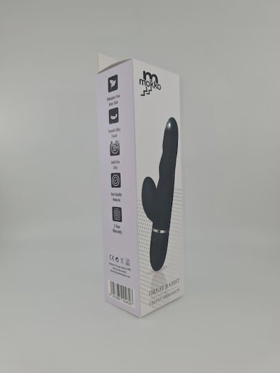 Mokko Toys Δονητής Rabbit Μαύρος