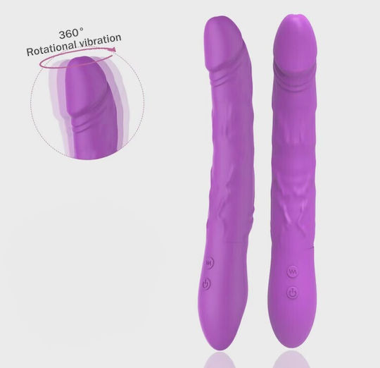 Mokko Toys Realistic Vibrator 22.7cm Purple