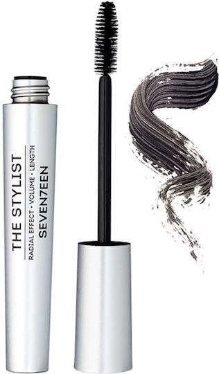Seventeen The Stylist Waterproof Mascara für Band, Eisstockschießen & Länge 01 Black 9ml
