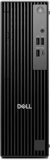 Dell Pro Slim QCS1250 Настолен Компютър (Ultra 5-235/64GB DDR5/250GB SSD/W11 Pro) с Клавиатура (БГ)