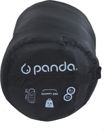 Panda Sleeping Bag Ημίδιπλο 3 Εποχών Sloppy Μαυρο