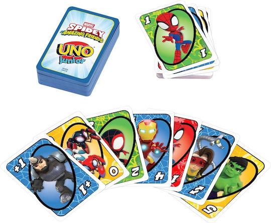 Επιτραπέζιο Παιχνίδι Spidey & His Amazing Friends UNO Junior για 2-4 Παίκτες 3+ Ετών JND89 Mattel