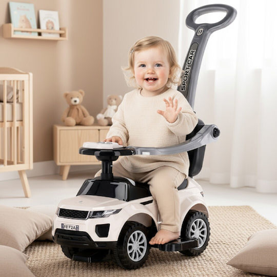 Sun Baby Baby Lauflernhilfe Ride On mit Elterngriff für 12+ Monate Weiß