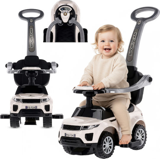 Sun Baby Baby Lauflernhilfe Ride On mit Elterngriff für 12+ Monate Weiß