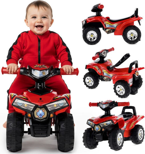 Sun Baby Ride On για 12+ μηνών με Ήχους Κόκκινο