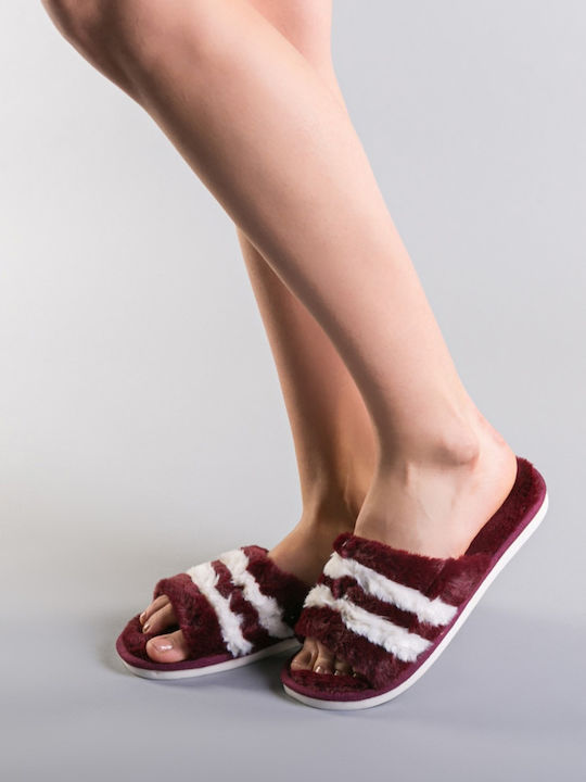 Papuci Pentru Femei De Iarnă Burgundy
