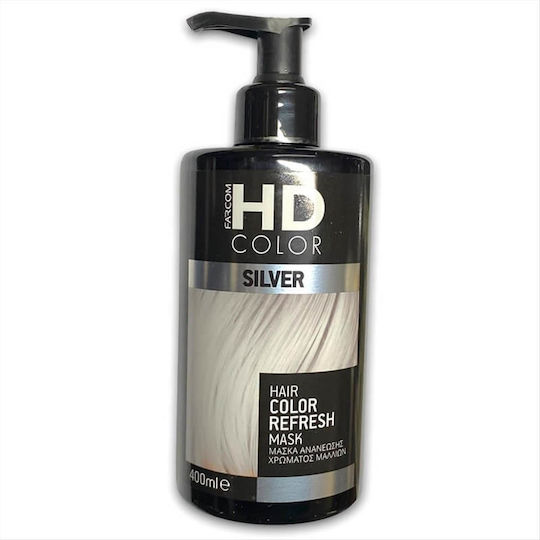 Farcom HD Hair Color Refresh Mask Vopsea Temporară de Păr Silver 400ml