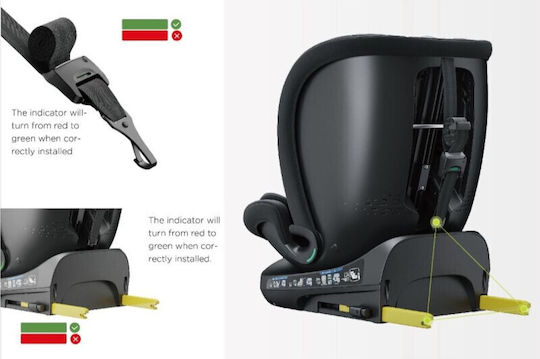 Buf Boof B-Joy Deluxe Столче За Кола i-Размер С Isofix Черно 0-36 кг