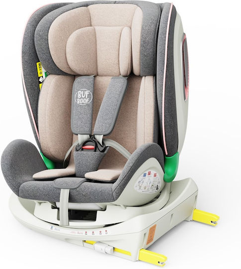 Buf Boof Platinum Deluxe Baby-Autositz i-Size mit ISOfix Rosa 0-36 kg
